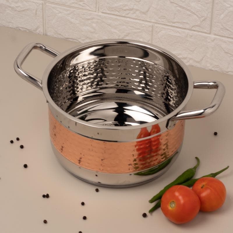 Cooking Pot - Embassy Induction Safe Cooking Pot With Lid - 8000 ml/12 Inches