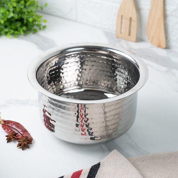 Buy Sizzle Stainless Steel Pateela - 2450 ML / 8 Inches Pateela from Vaaree