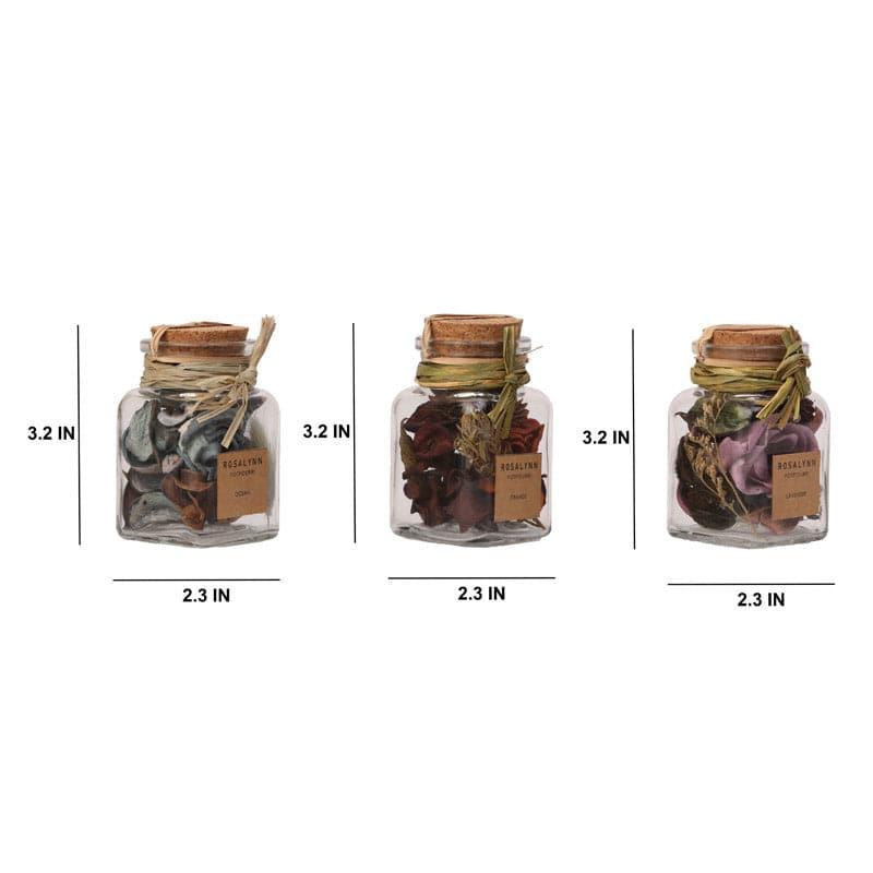 Buy Kelmere Potpourri With Glass Jar - Set Of Three Potpourri from Vaaree