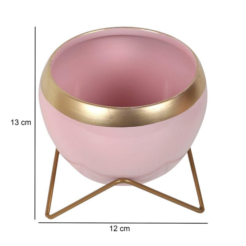 Buy Apple Dun Planter (Pink) - Set Of Two Pots & Planters from Vaaree