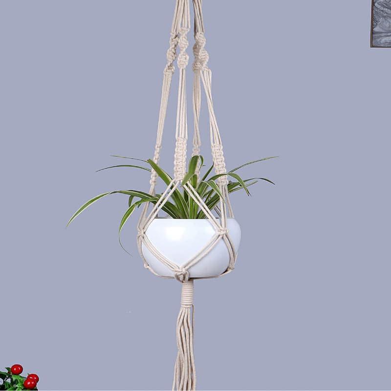 Buy Aylin Macrame Plant Hanger - Set Of Three Pots & Planters from Vaaree