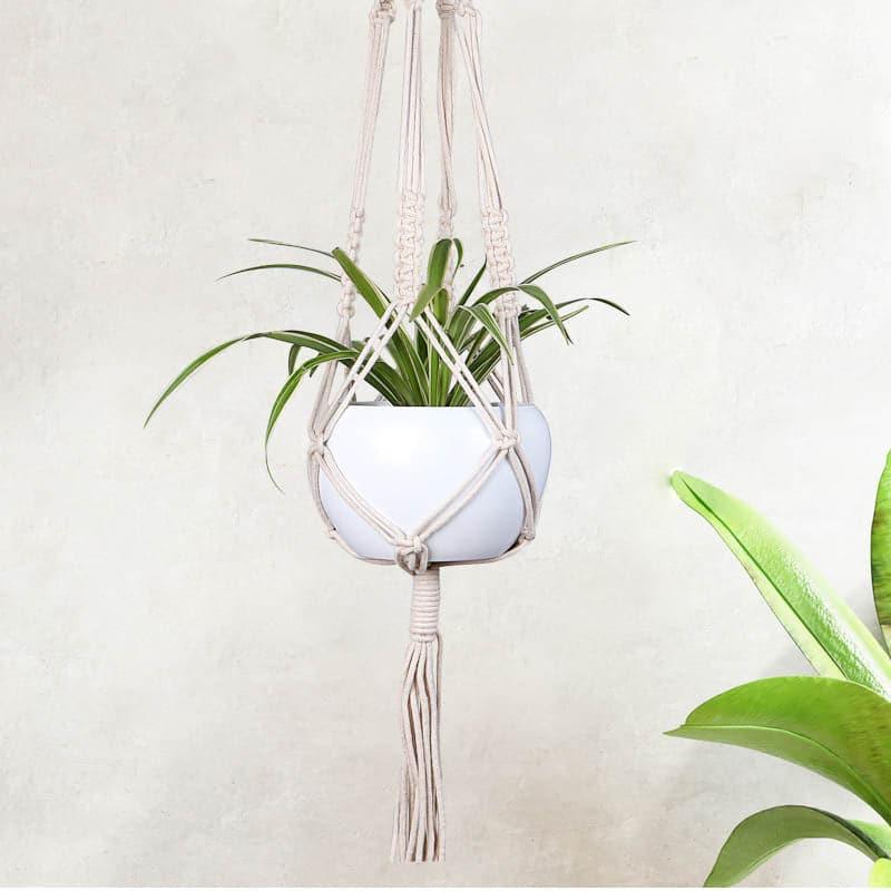 Buy Aylin Macrame Plant Hanger - Set Of Two Pots & Planters from Vaaree