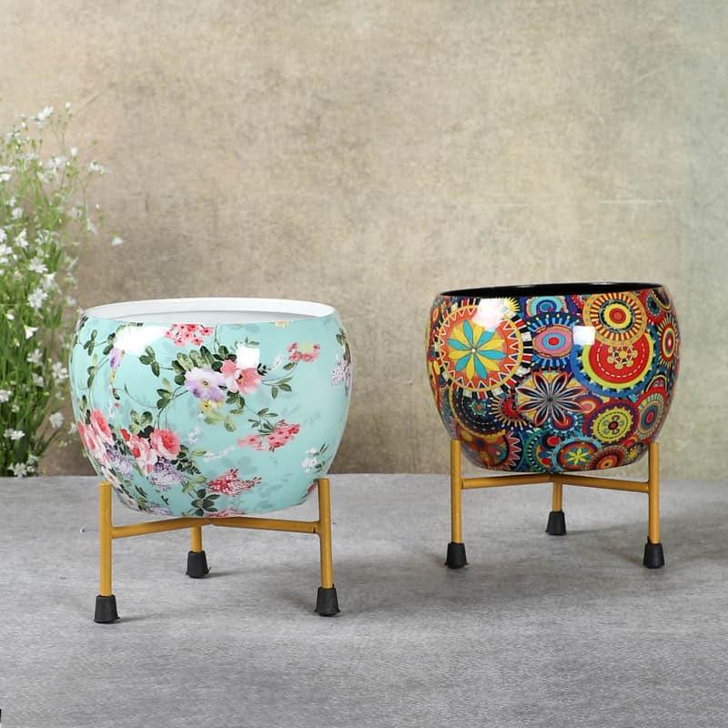 Buy Bloom Blush Planter - Set Of Two Pots & Planters from Vaaree