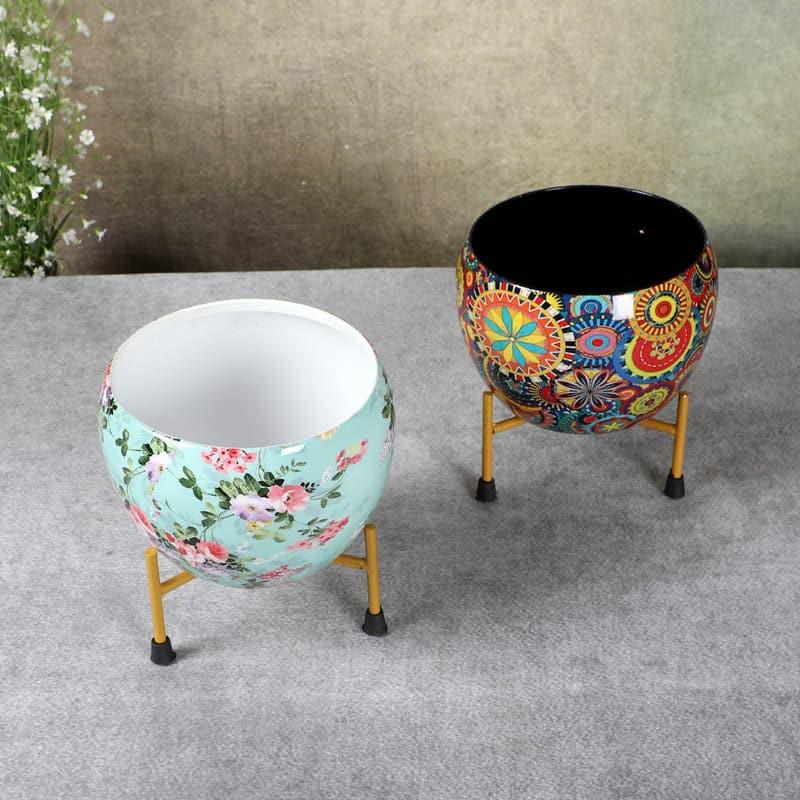 Buy Bloom Blush Planter - Set Of Two Pots & Planters from Vaaree