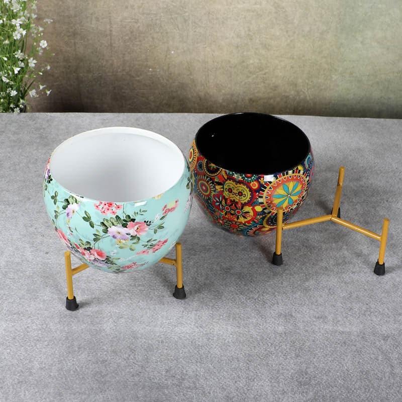 Buy Bloom Blush Planter - Set Of Two Pots & Planters from Vaaree