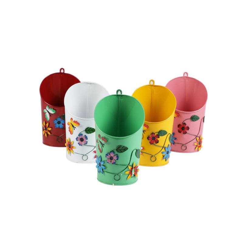 Buy Bloom Delights Hanging Planter - Set Of Five Pots & Planters from Vaaree