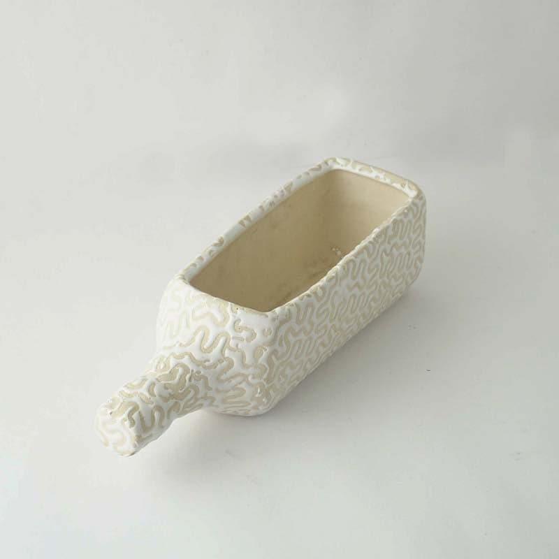 Buy Bruguiere Bottle Planter - White Pots & Planters from Vaaree