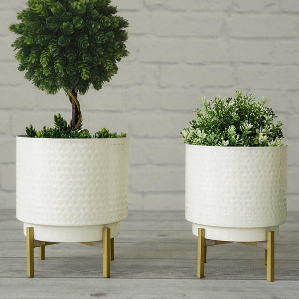 Buy Pots & Planters - Creta Metal Planter - Set Of Two at Vaaree online