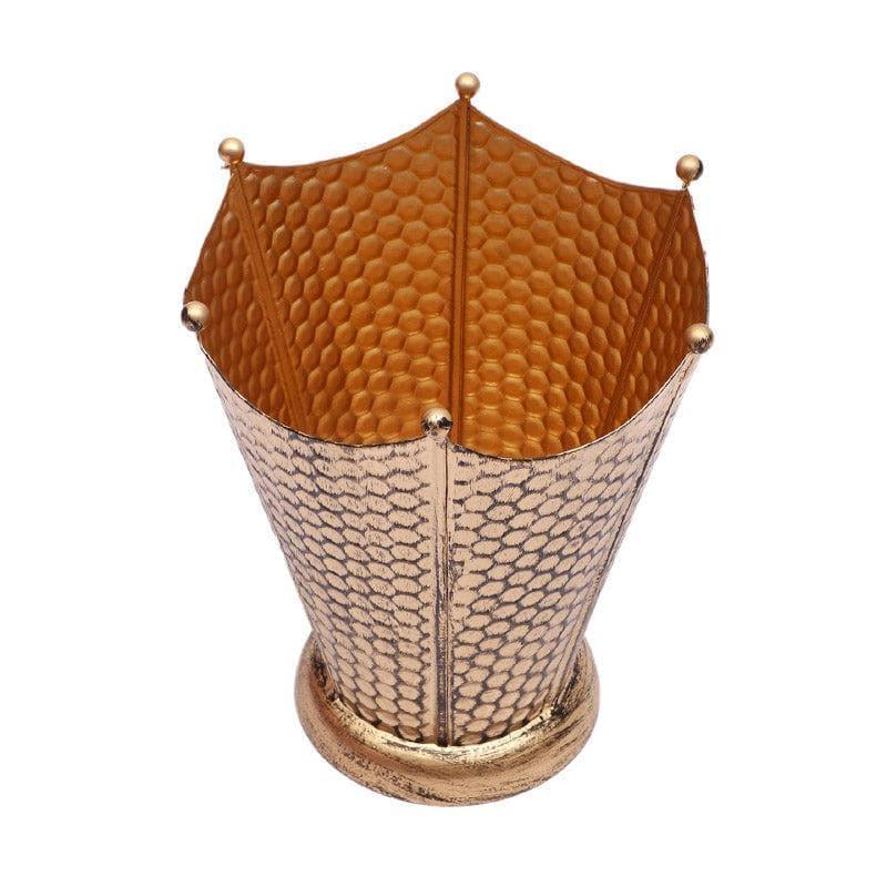 Buy Crown Cast Planter (Gold) - Set Of Three Pots & Planters from Vaaree