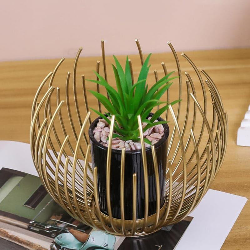 Buy Crown Wrap Planter With Faux Plant - Set Of Two Pots & Planters from Vaaree