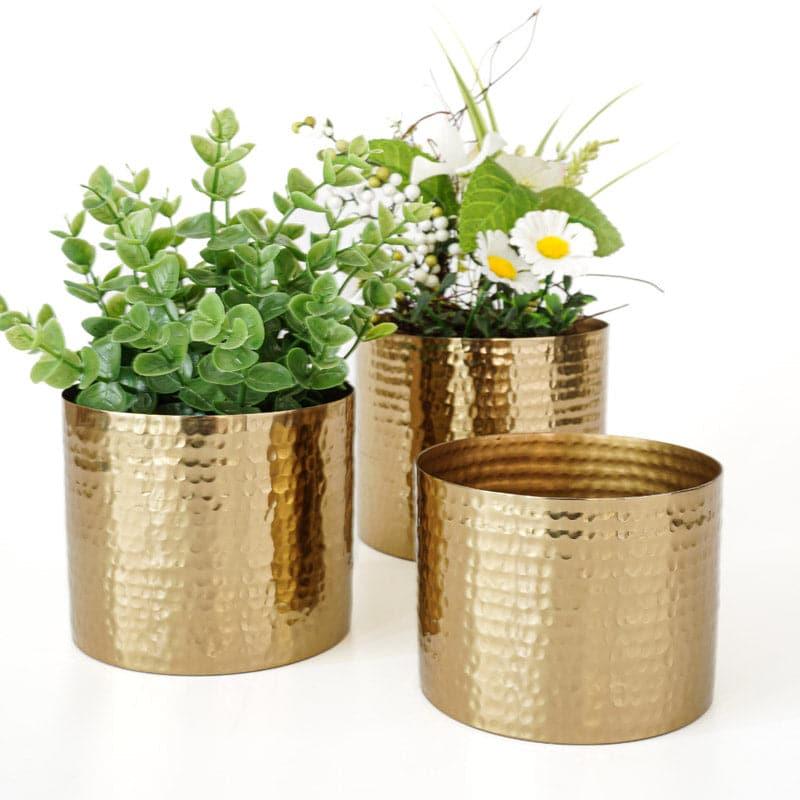 Buy Eliza Metal Planter - Set Of Three Pots & Planters from Vaaree