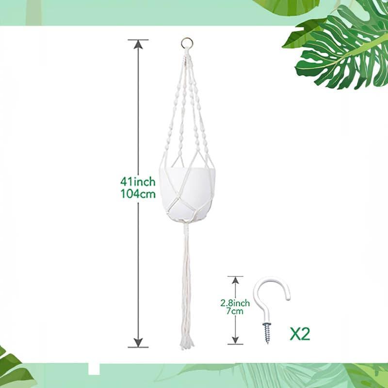 Buy Emmeth Macrame Plant Hanger - Set Of Two Pots & Planters from Vaaree