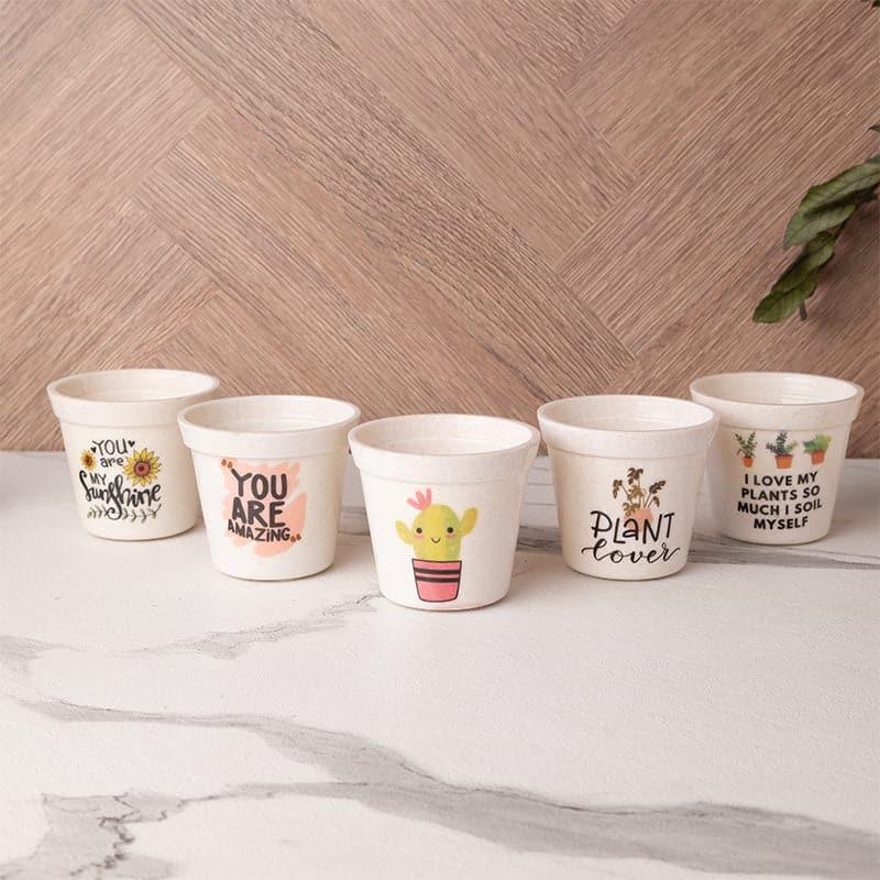 Buy Garca Melamine Pot - Set Of Five Pots & Planters from Vaaree