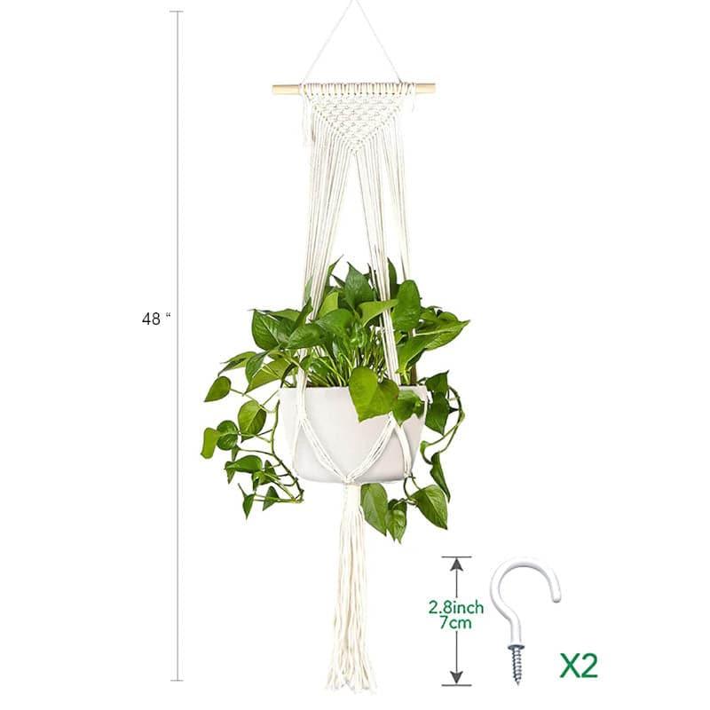 Buy Gigi Macrame Plant Hanger - Set Of Two Pots & Planters from Vaaree