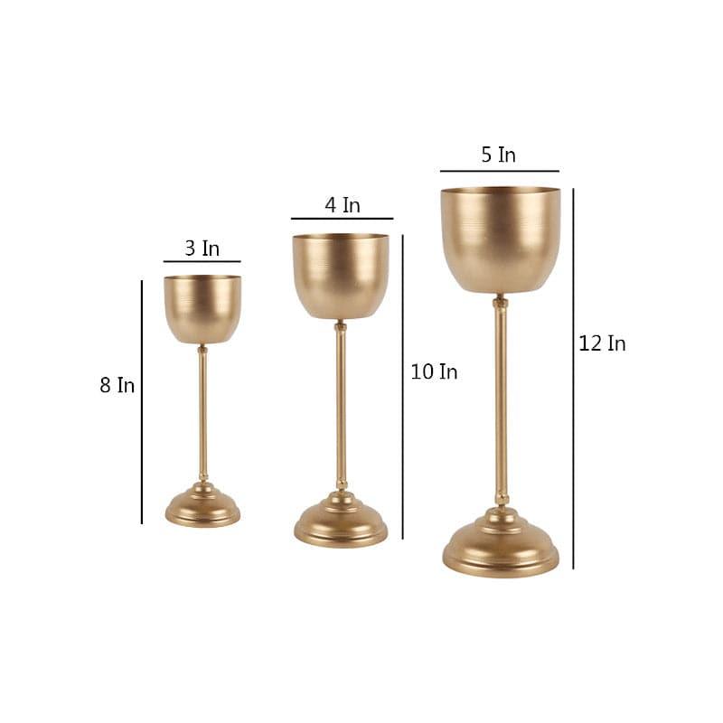 Buy Goblet Gala Planter - Set Of Three Pots & Planters from Vaaree