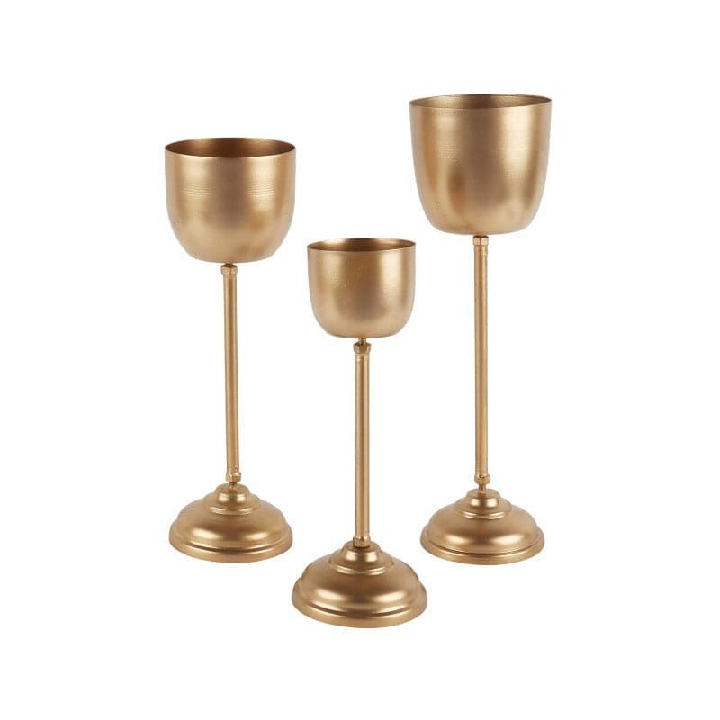 Buy Goblet Gala Planter - Set Of Three Pots & Planters from Vaaree