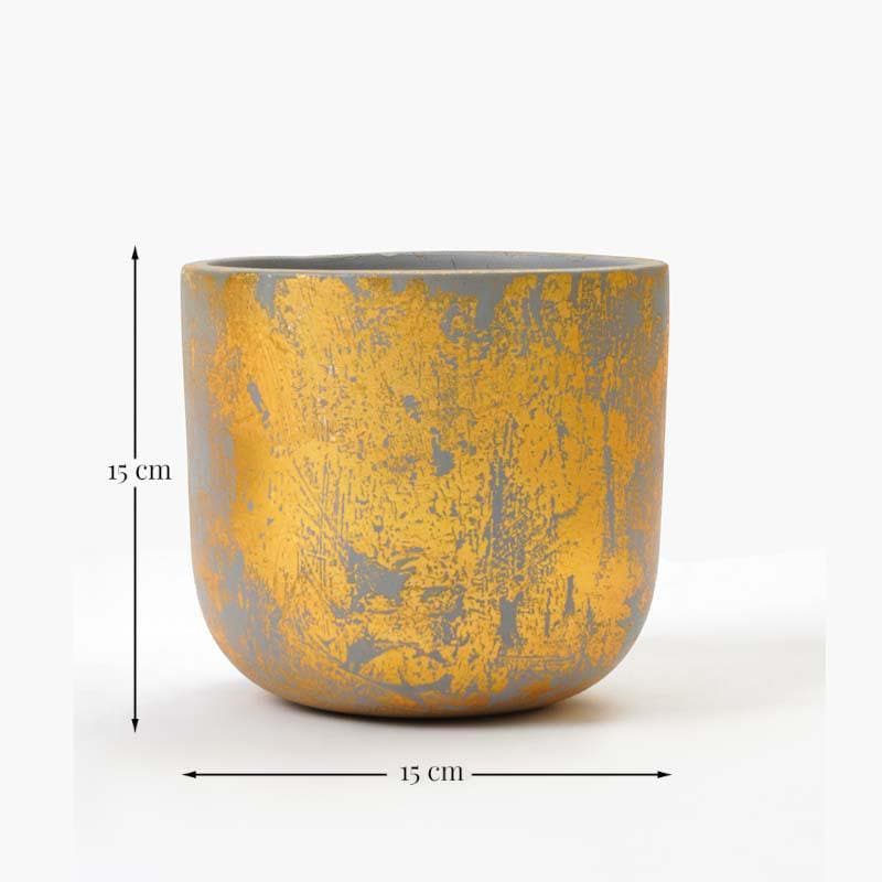 Buy Gold Embossed Planter Pots & Planters from Vaaree