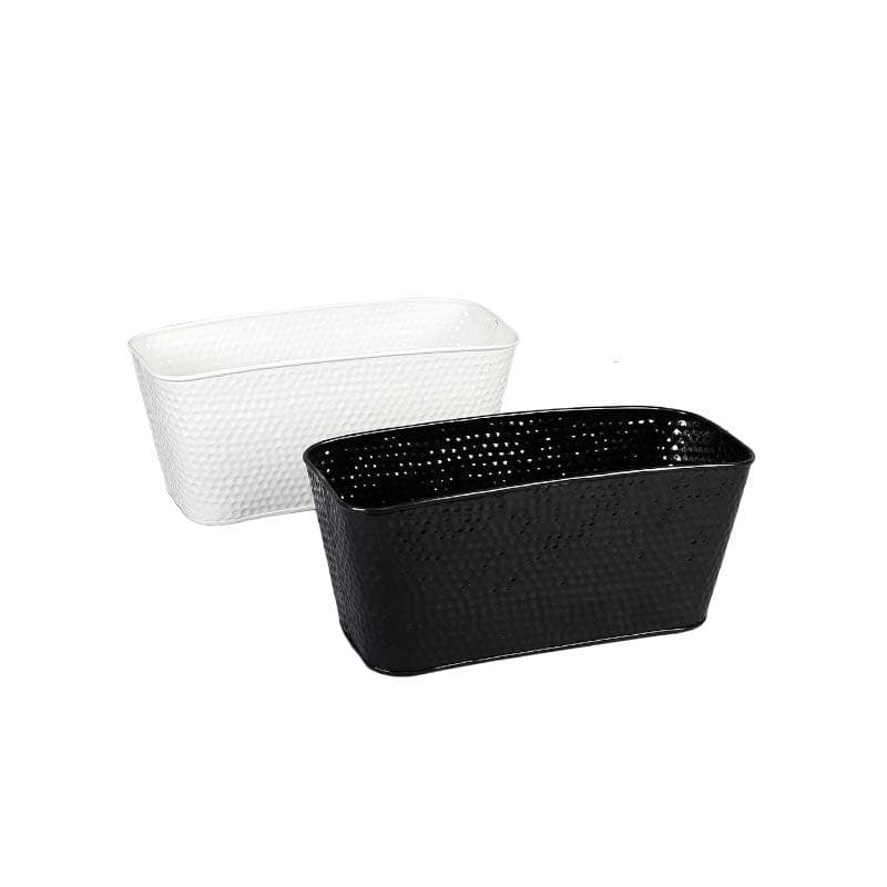 Buy Grow Greens Planter (Black & White) - Set Of Two Pots & Planters from Vaaree