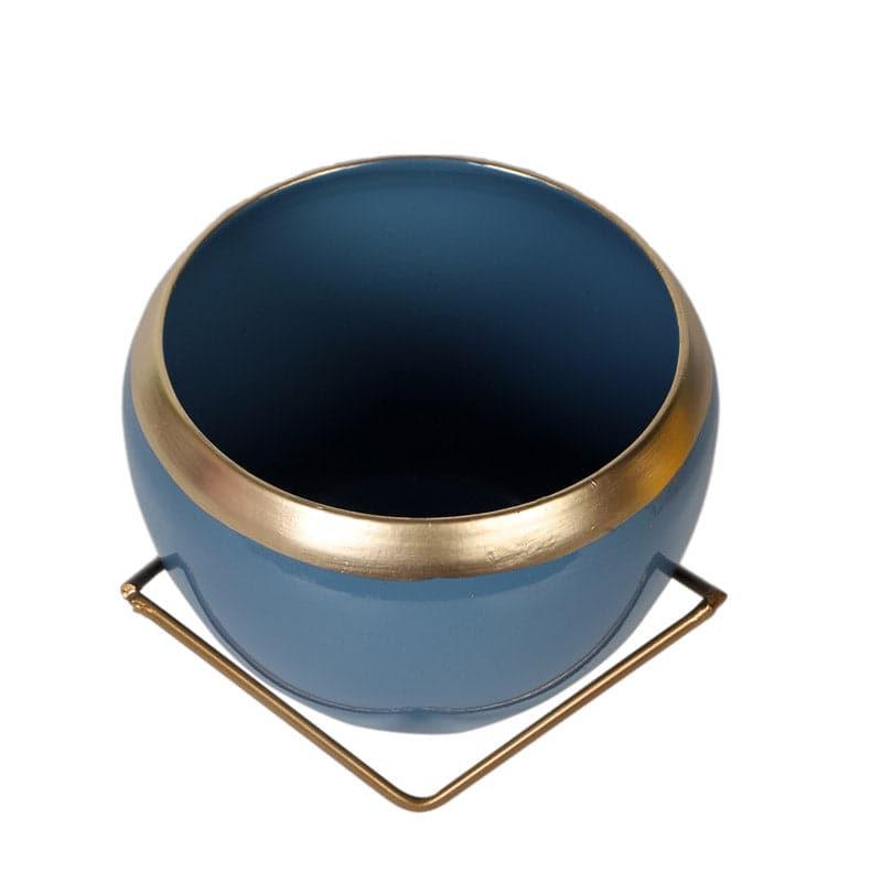 Buy Guja Apple Planter (Blue) - Set Of Two Pots & Planters from Vaaree