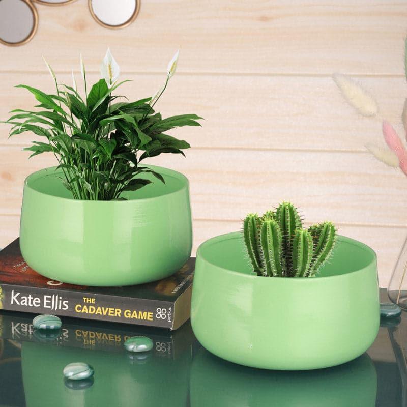 Buy Helena Hue Planter (Green) - Set Of Two Pots & Planters from Vaaree