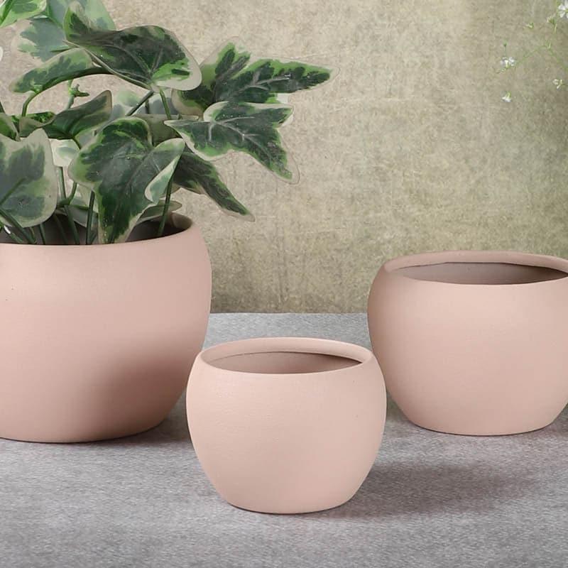 Buy Pots & Planters - Ivera Dune Planter (Cream) - Set Of Three at Vaaree online