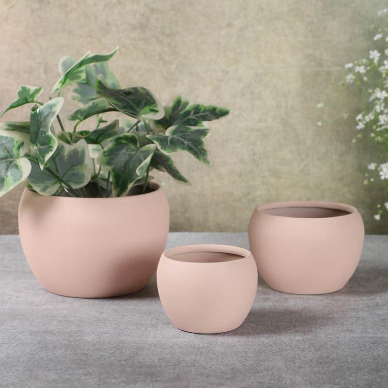 Buy Ivera Dune Planter (Cream) - Set Of Three Pots & Planters from Vaaree