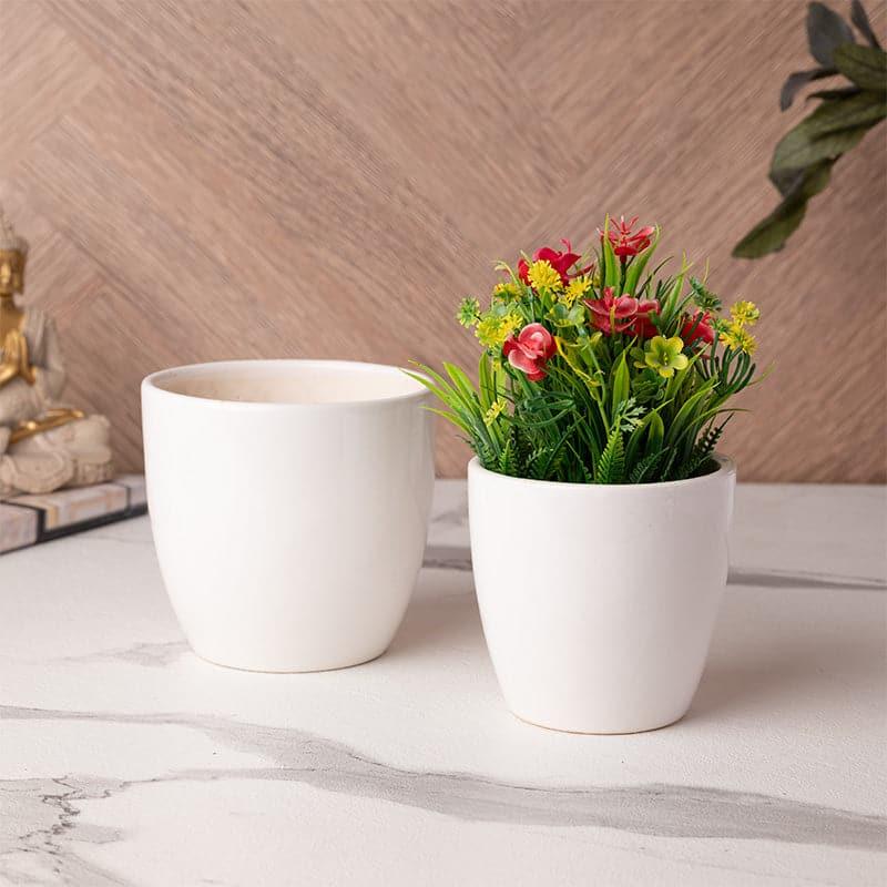 Buy Kajara Ceramic Pot - Set Of Two Pots & Planters from Vaaree