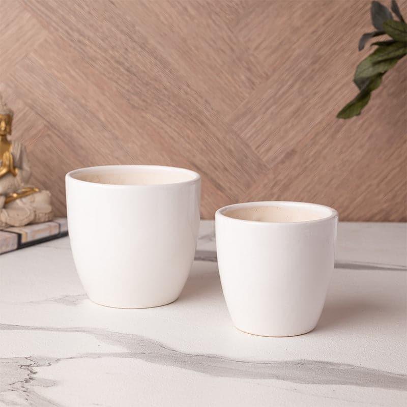 Buy Kajara Ceramic Pot - Set Of Two Pots & Planters from Vaaree