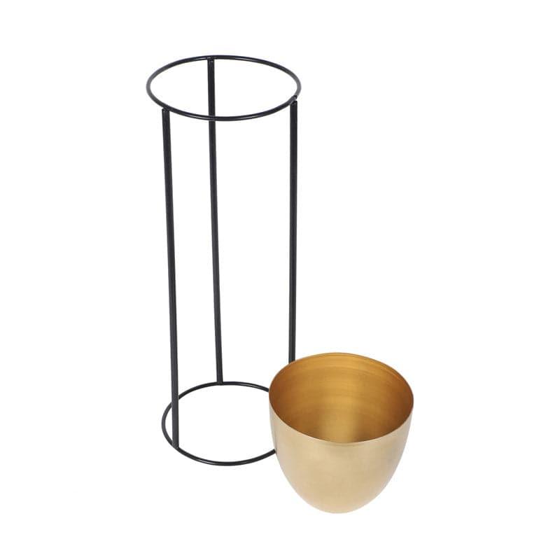 Buy Kiromia Floor Planter (Gold) - Set Of Three Pots & Planters from Vaaree