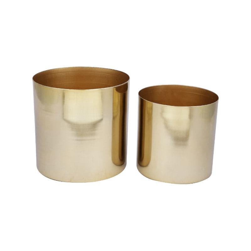 Buy Kripo Metal Planter - Set Of Two Pots & Planters from Vaaree