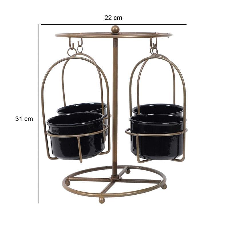 Buy Merry Go Round Planter - Black Pots & Planters from Vaaree