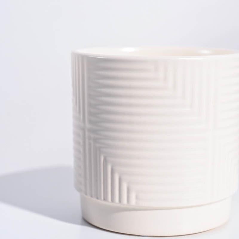 Buy Micola Ceramic Planter - White Pots & Planters from Vaaree