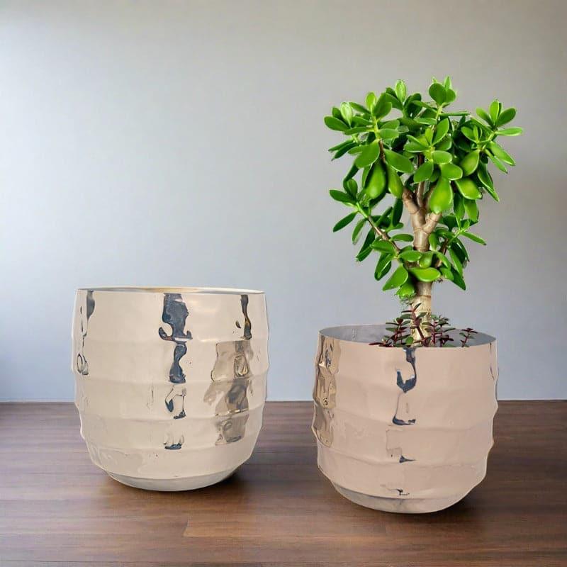 Buy Moha Iron Planter - Siver Pots & Planters from Vaaree