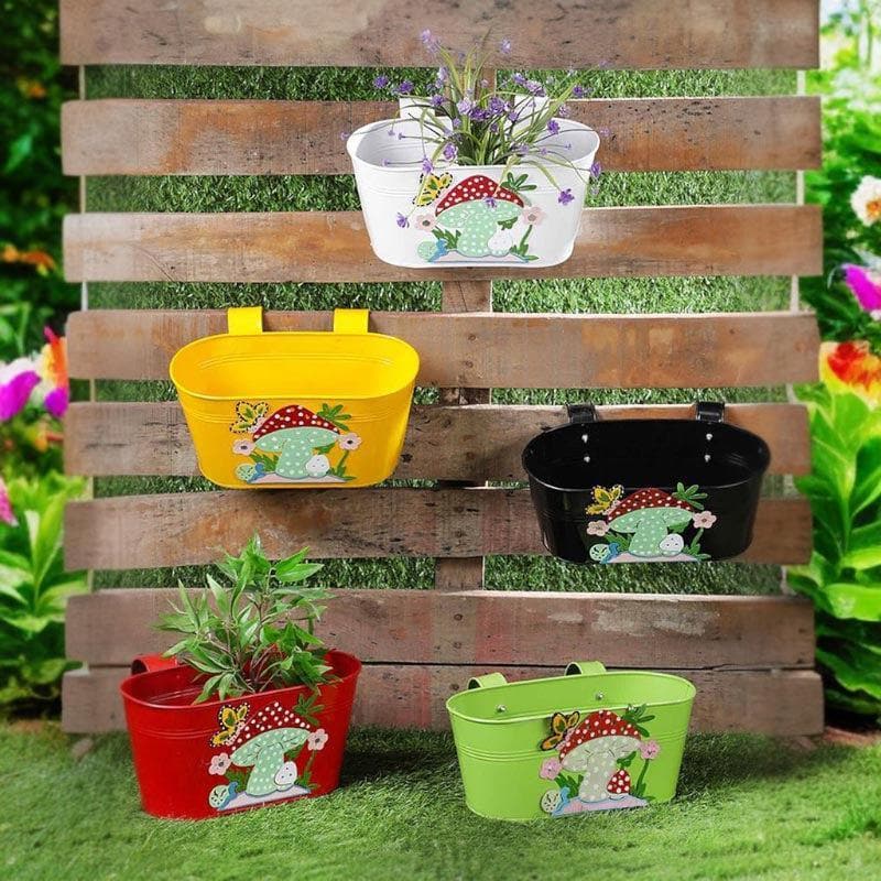 Buy Mushroom Hanging Planter - Set Of Five Pots & Planters from Vaaree