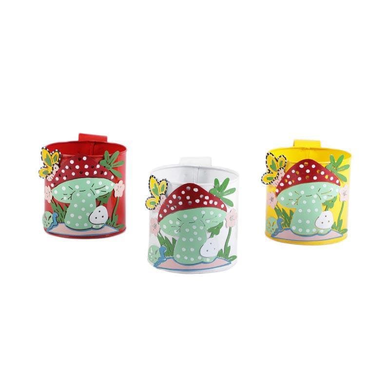 Buy Mushroom Hanging Planter - Set Of Three Pots & Planters from Vaaree