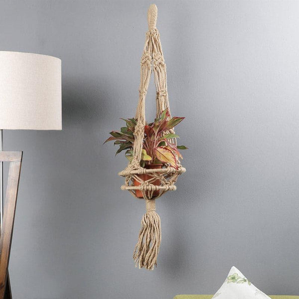 Buy Norga Macrame Jute Planter Pots & Planters from Vaaree