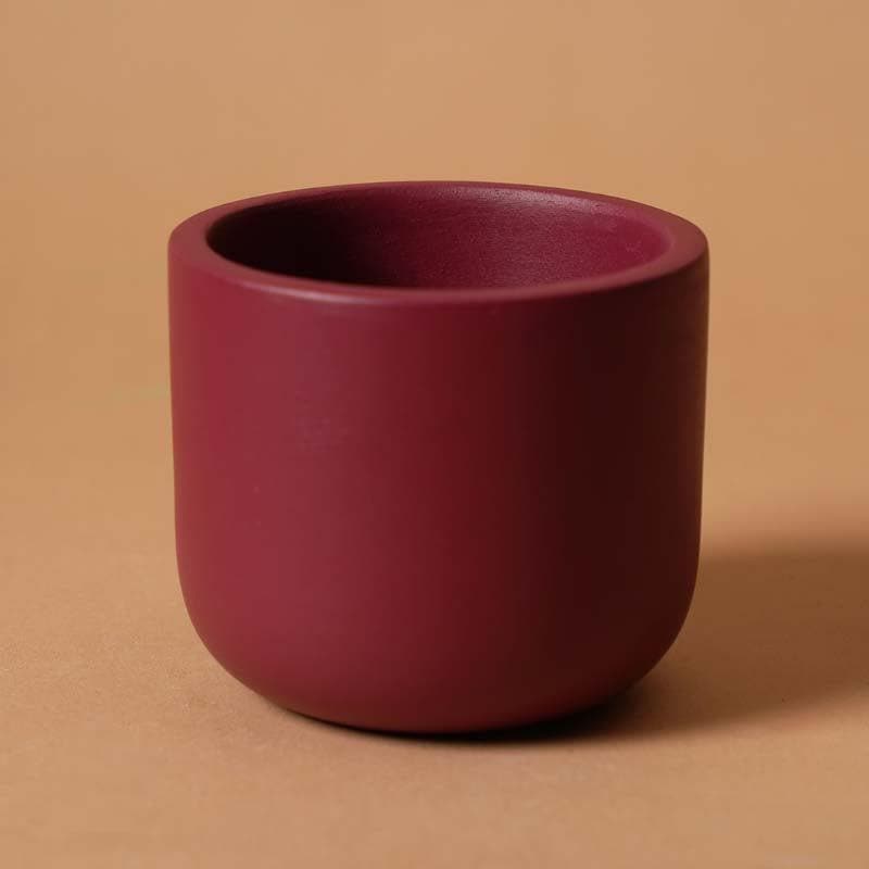 Buy Oh-So Cute Planter- Maroon Pots & Planters from Vaaree