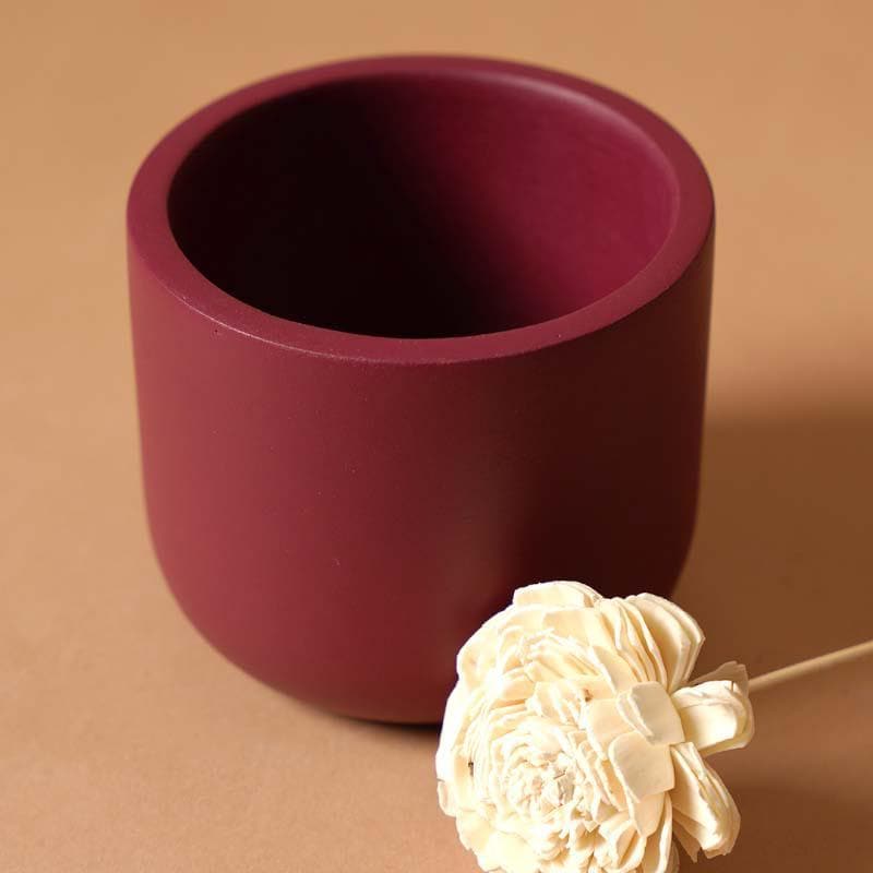 Buy Oh-So Cute Planter- Maroon Pots & Planters from Vaaree