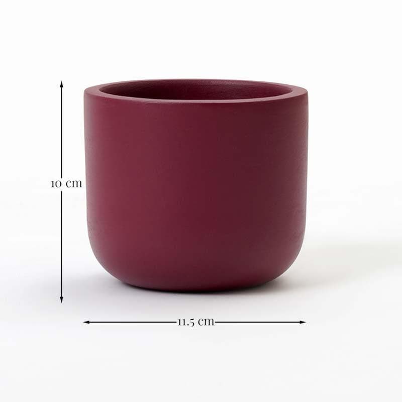 Buy Oh-So Cute Planter- Maroon Pots & Planters from Vaaree