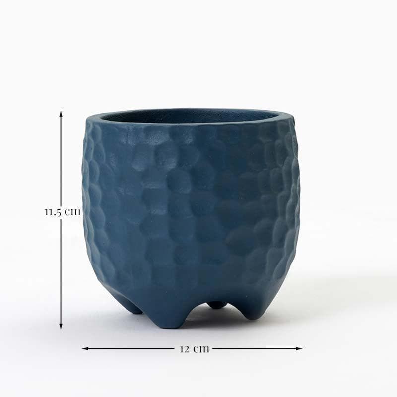 Buy Organic Etch Planter - Blue Pots & Planters from Vaaree