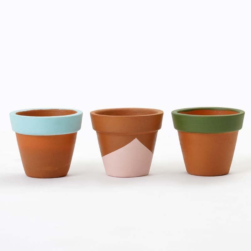 Pots & Planters - Pastel Mimic Planters - Set Of Three