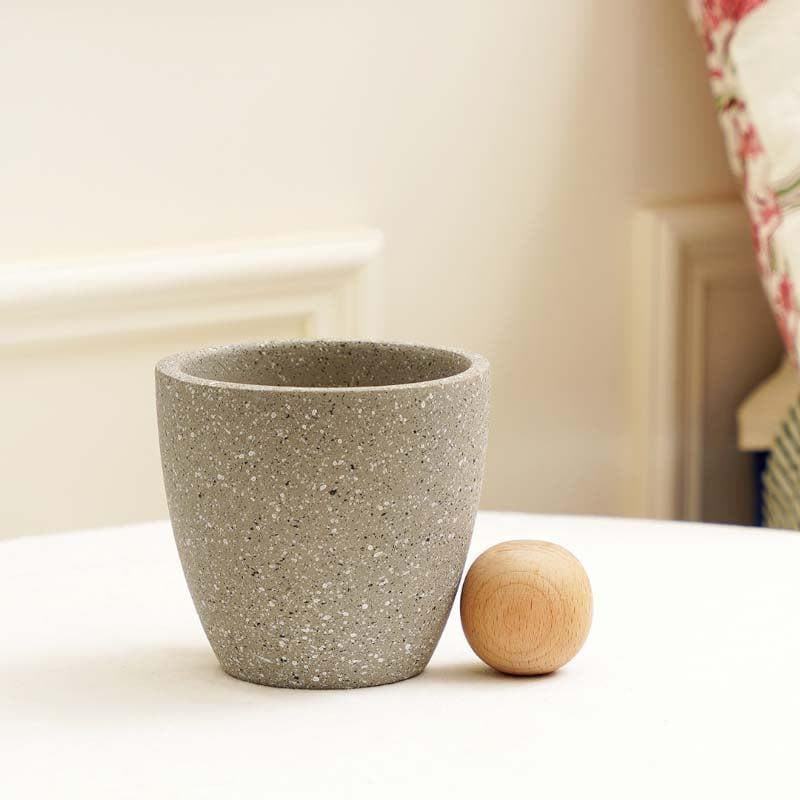 Buy Scarlett Textured Planter - Grey Pots & Planters from Vaaree