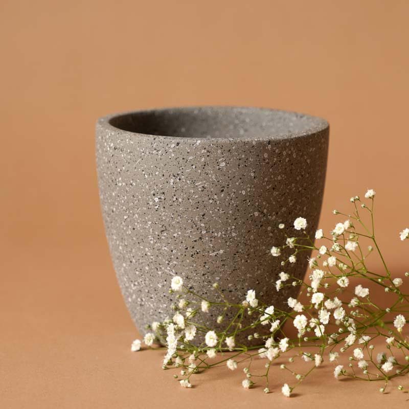 Buy Scarlett Textured Planter - Grey Pots & Planters from Vaaree