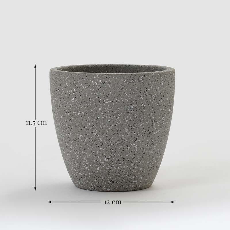 Buy Scarlett Textured Planter - Grey Pots & Planters from Vaaree