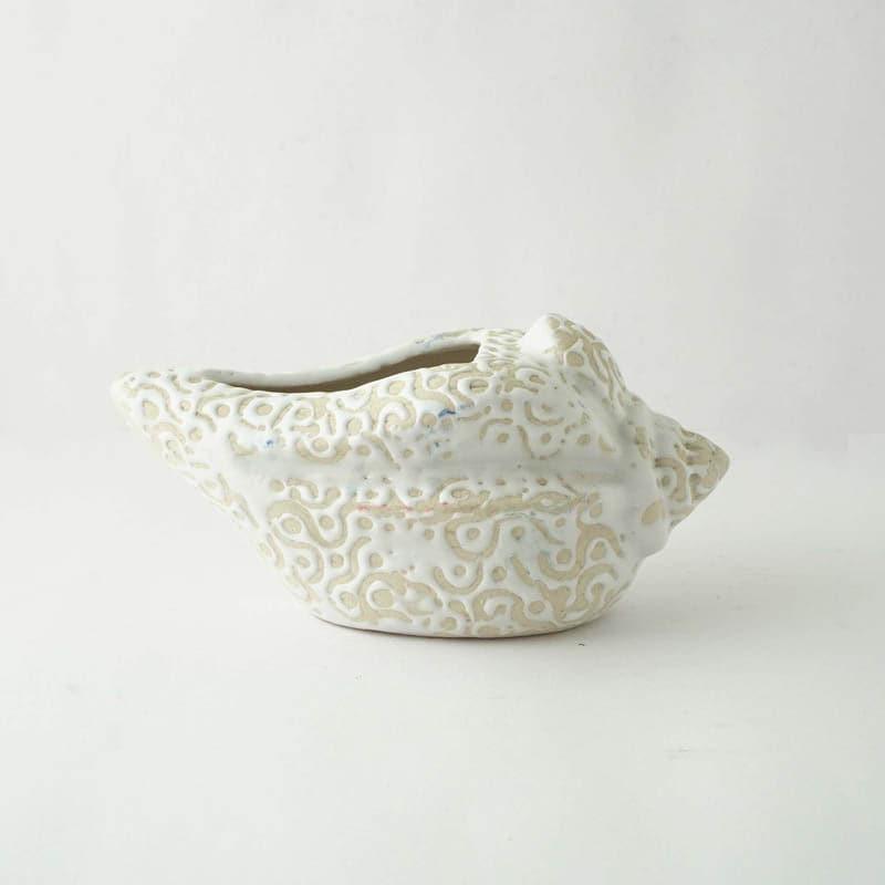 Buy Sea Shell Planter - White Pots & Planters from Vaaree