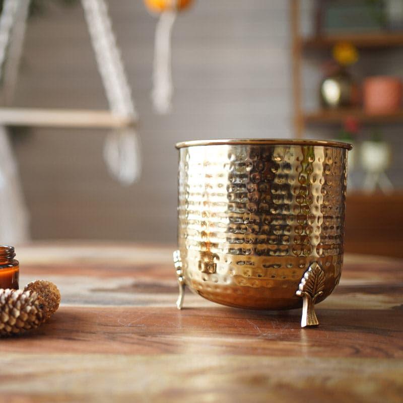 Buy Shaera Metal Planter - Gold Pots & Planters from Vaaree