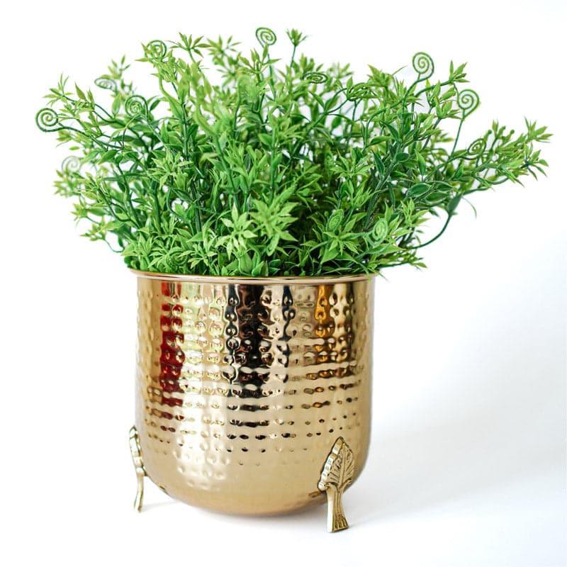 Buy Shaera Metal Planter - Gold Pots & Planters from Vaaree