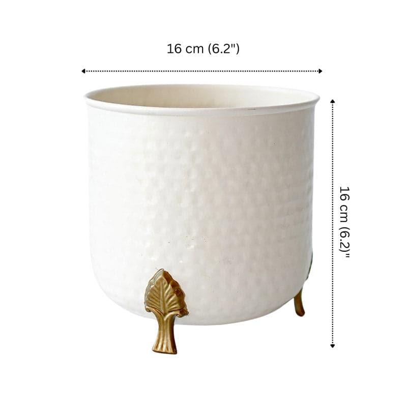 Buy Shaera Metal Planter - White Pots & Planters from Vaaree