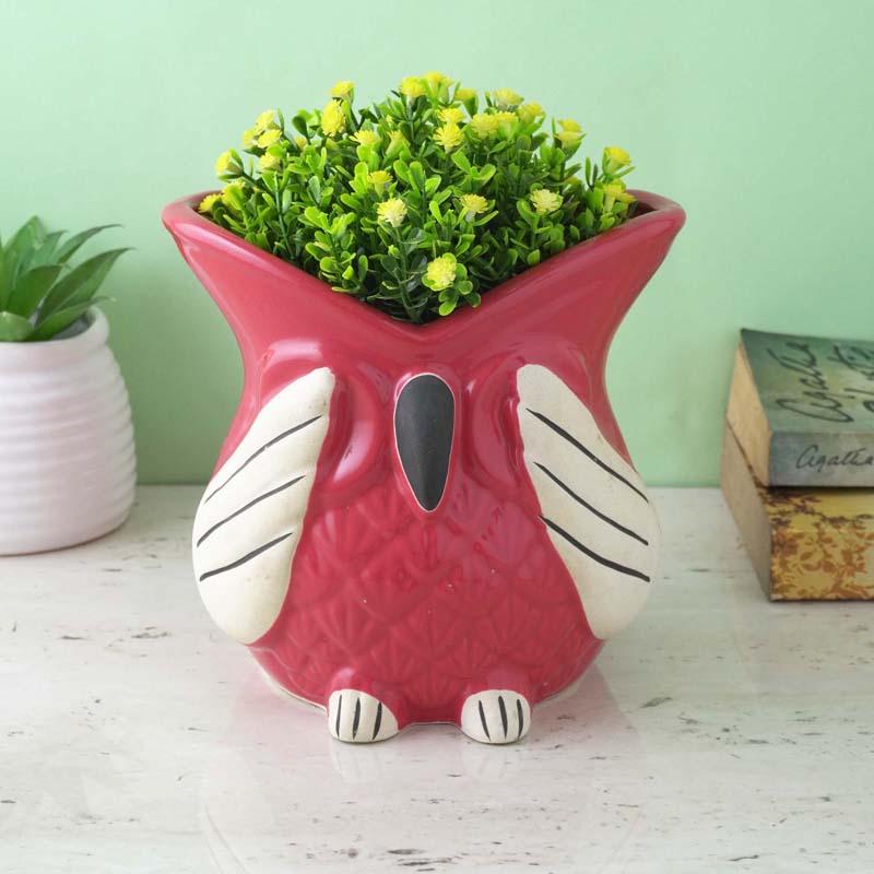 Buy Shy Owl Planter Pots & Planters from Vaaree