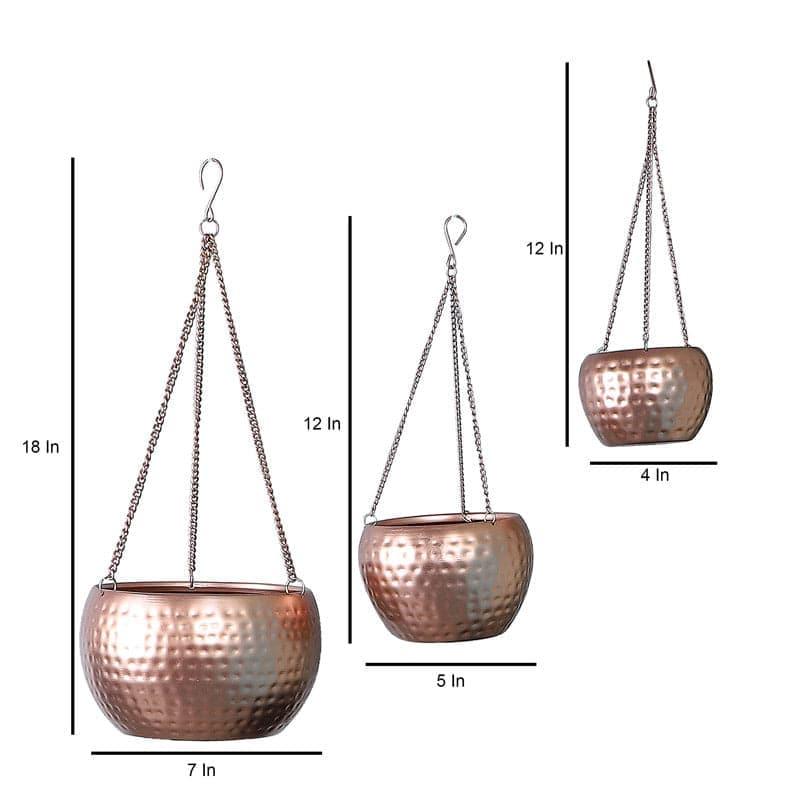 Buy Simesa Hanging Planter - Set Of Three Pots & Planters from Vaaree